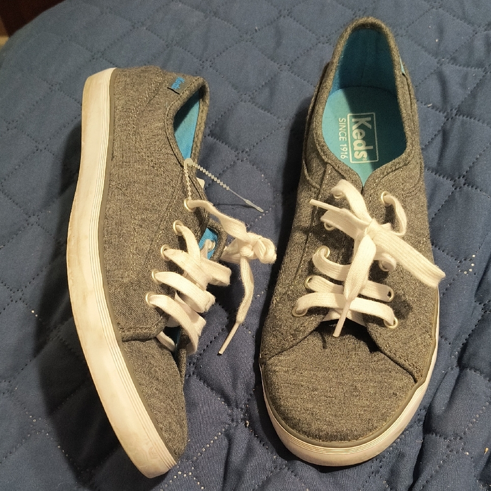 Keds Charcoal Sneakers with White Laces